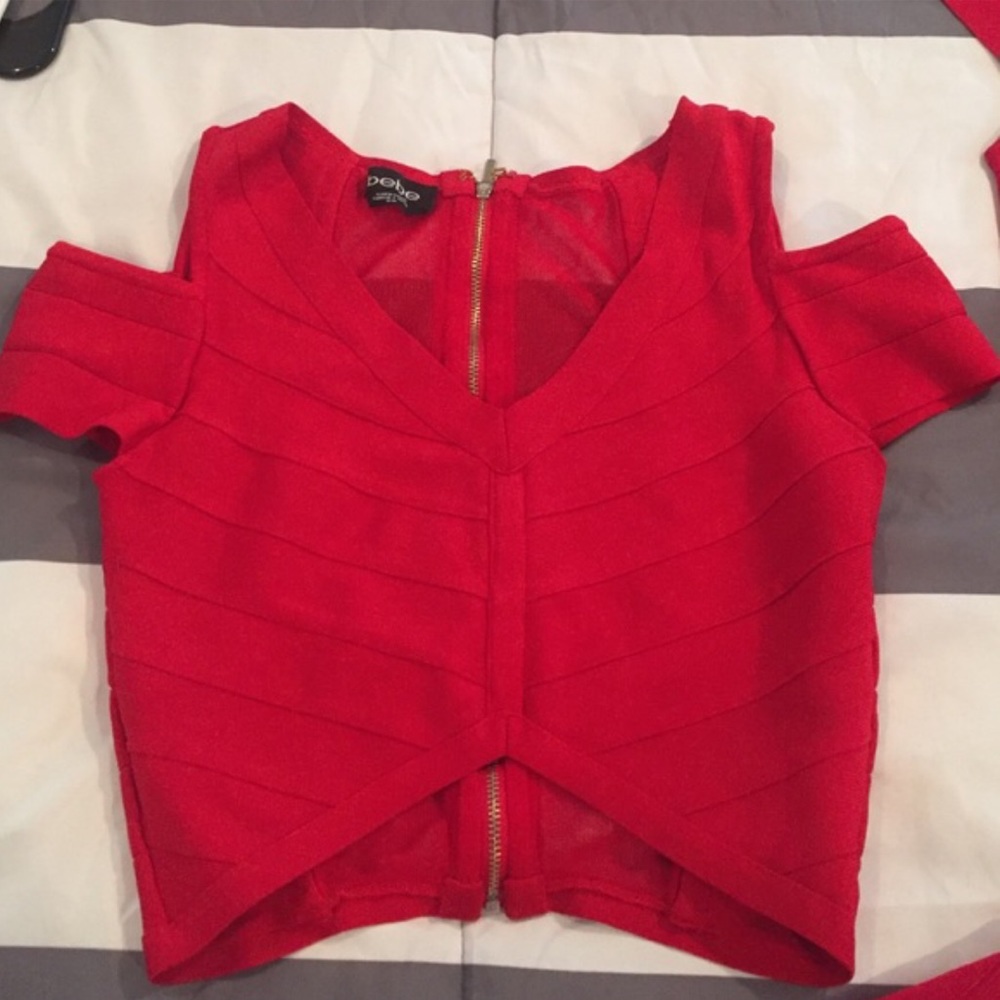 Bebe red bandage 2 piece