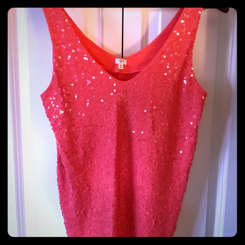 JCrew sequined tank sz S