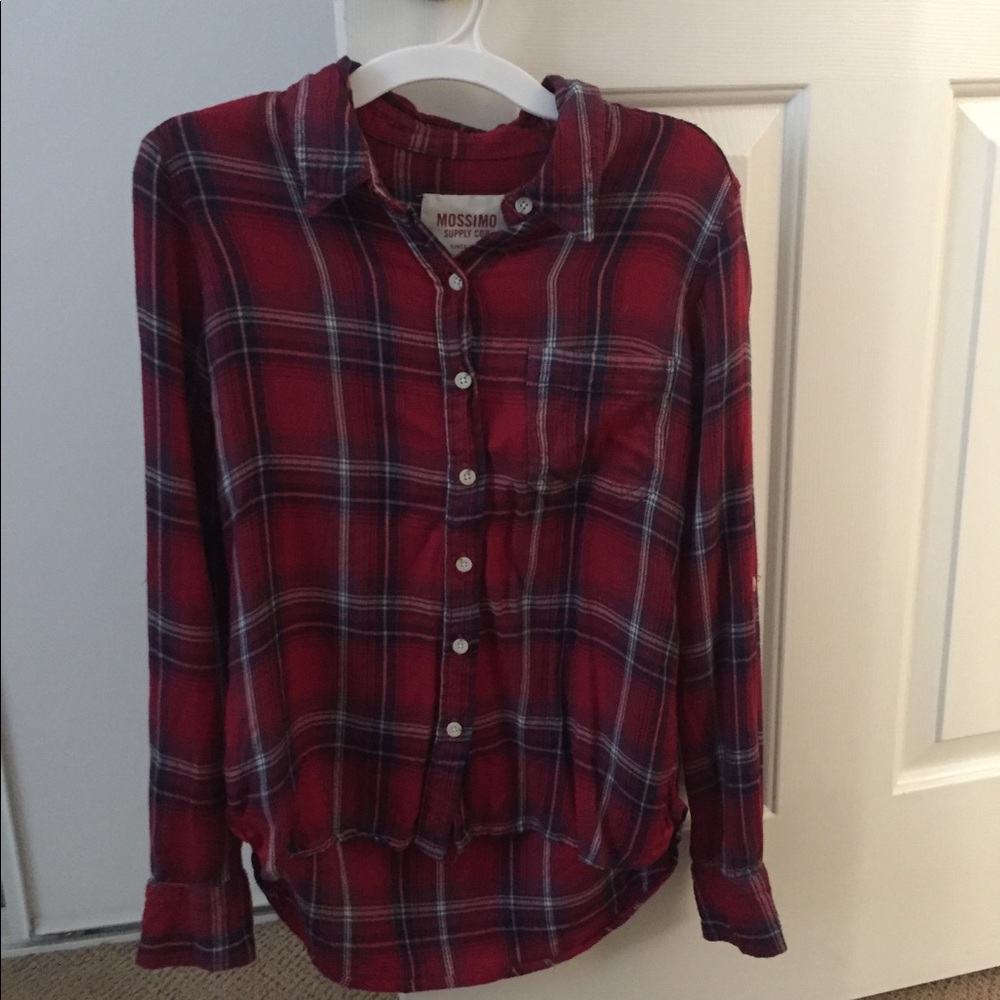 Red Mossimo button up/flannel