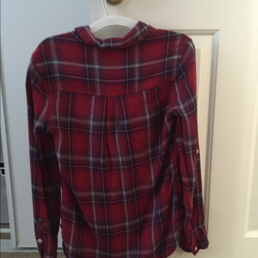 Red Mossimo button up/flannel - Picture 3 of 3