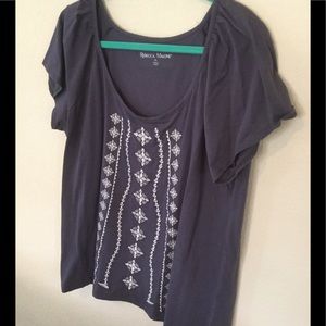 Rebecca Malone embroidered T shirt