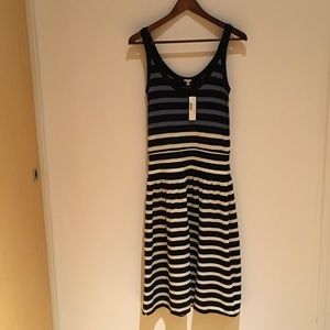 Striped cotton J.Crew tank dress, NWT