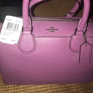 NWT purple coach purse
