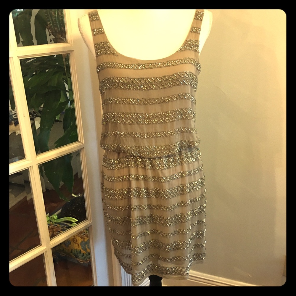 Beaded cocktail dress size small NWT