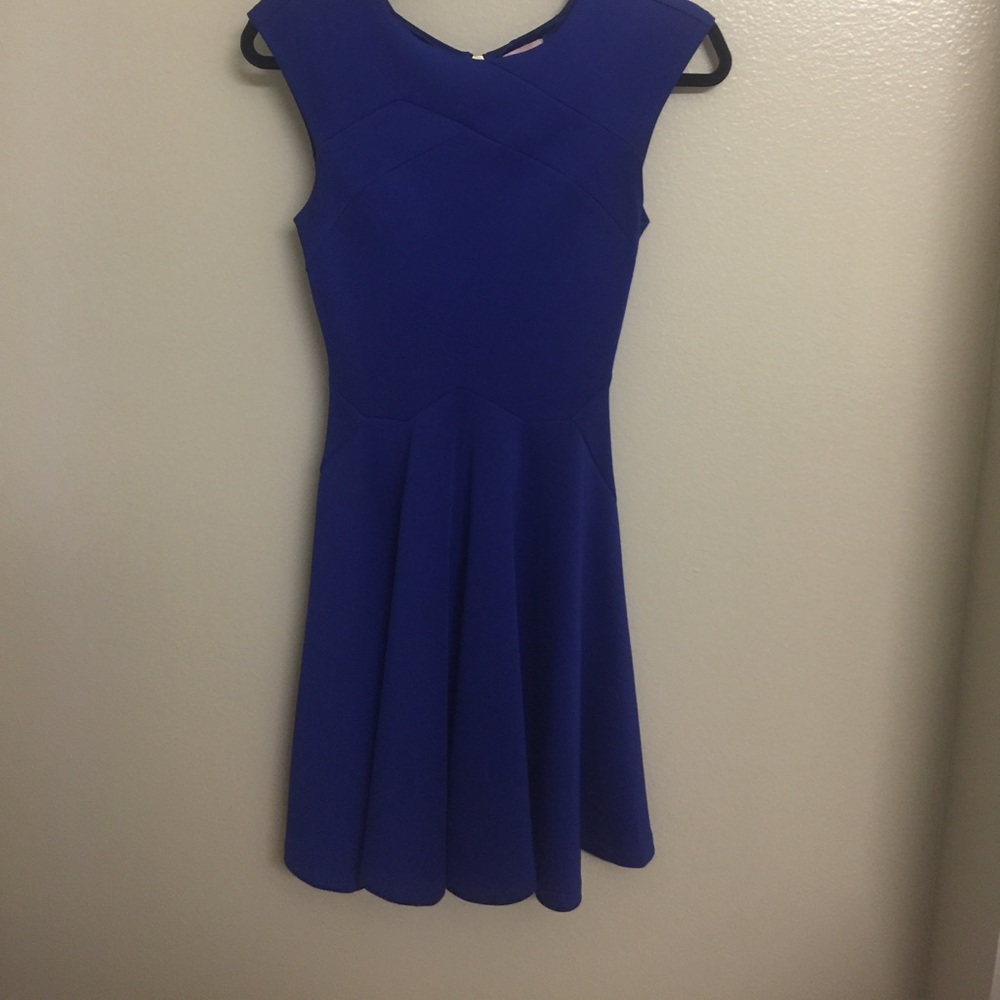 Ted baker cobalt blue midi dress