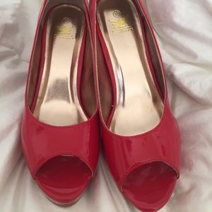 Red 4 inch heels