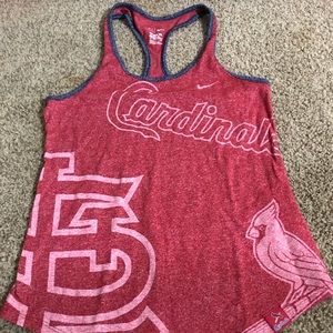 Multi-logo St Louis Cardinals Nike racerback tank