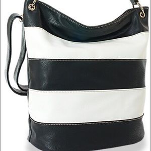 Black & White Shoulder Purse