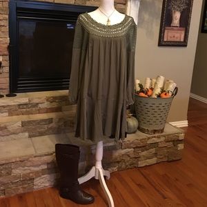 Olive Tunic/Dress by Umgee size Large