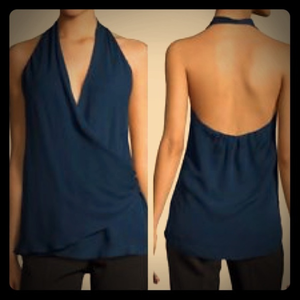 Haute Hippie silk halter top