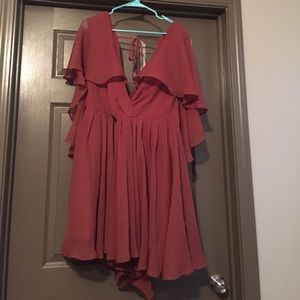 ASOS CURVE Caped Back Vintage Skater Dress