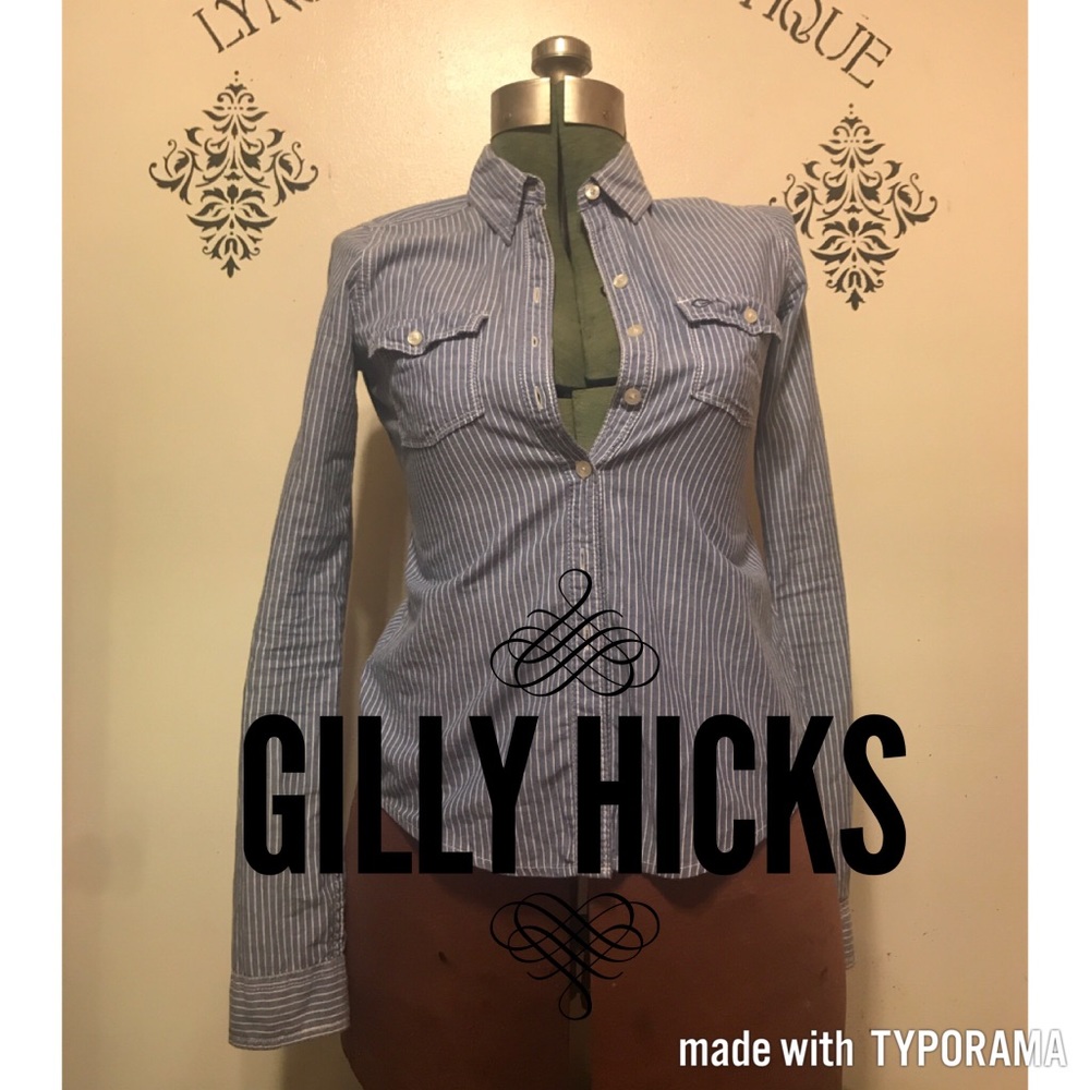 Gilly Hicks Sydney Button Down Shirt! Size Small!