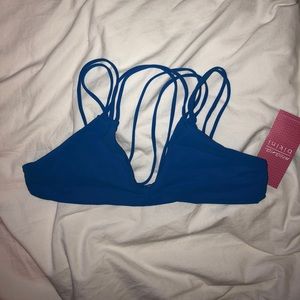 moana bikini lulu top in blue size medium