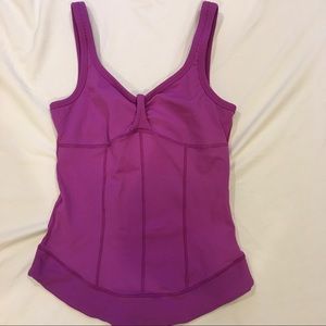 PrAna Small Purple Tank with Built In Bra