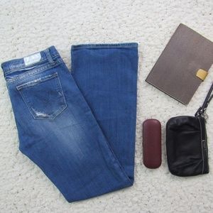 Vigoss Jeans Size 7/8 Distressed Boot 29W x 30L