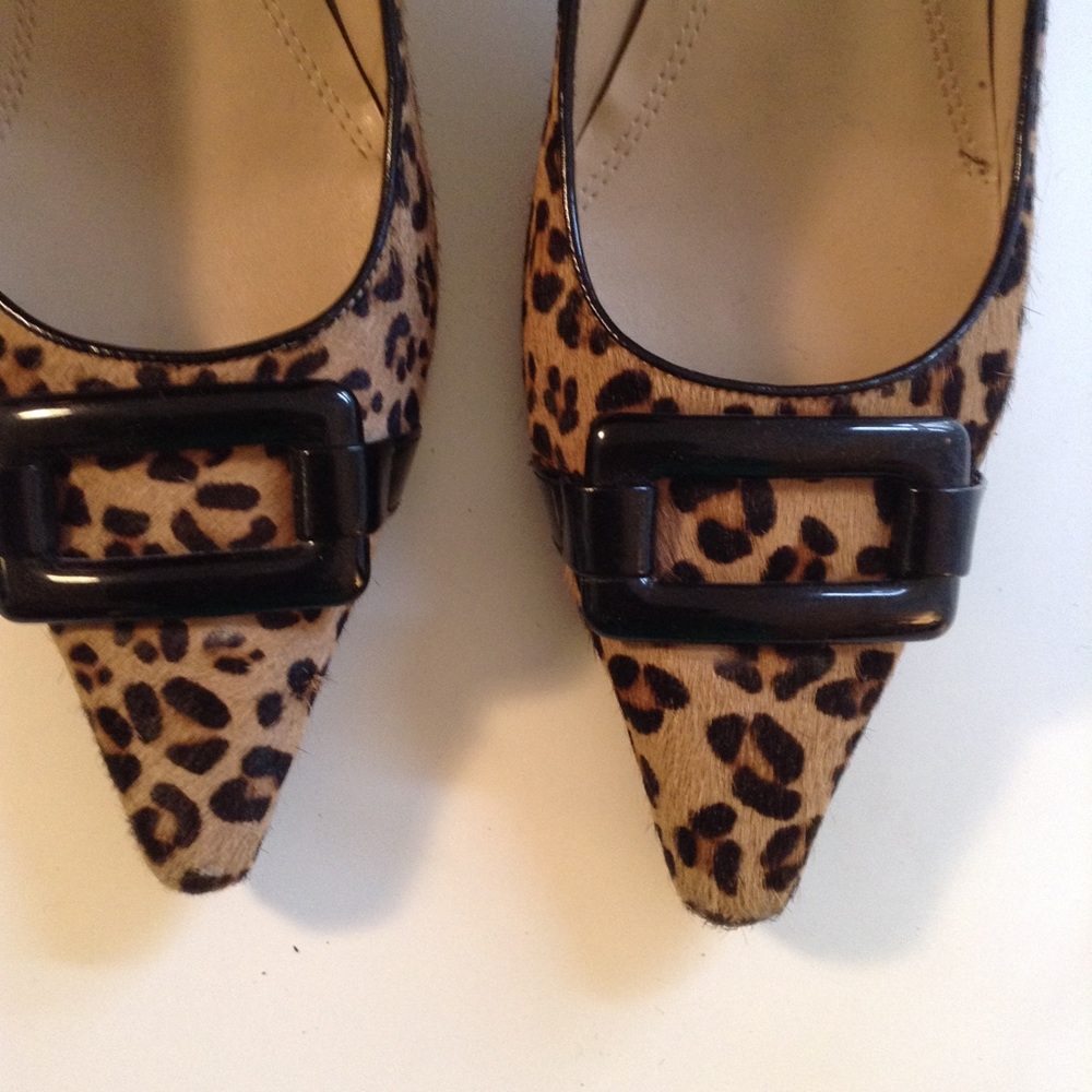 Shoes faux wild animal fur Ellen tracy