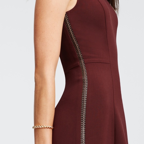 Brand new Women's Black Braid Seamed Flare Dress - Picture 2 of 2