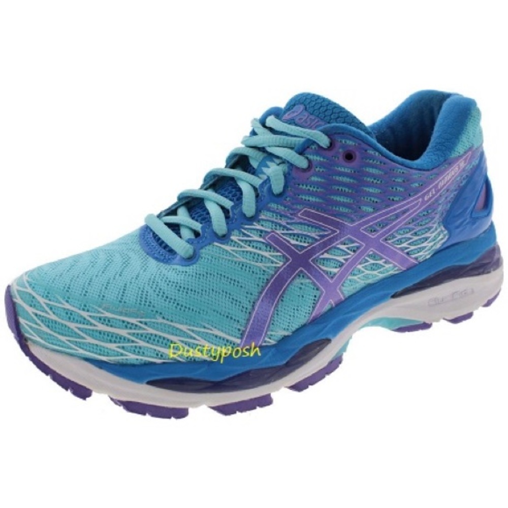 Asics Gel Nimbus Running Sneakers Shoes Blue Wide Trainers Gym Womens 7 D - Picture 4 of 4