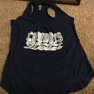 Dallas Cowboys rounded hem racerback tank