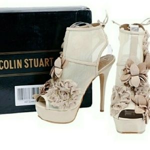 Colin Stuart Victoria Secret Floral Mesh Bootie