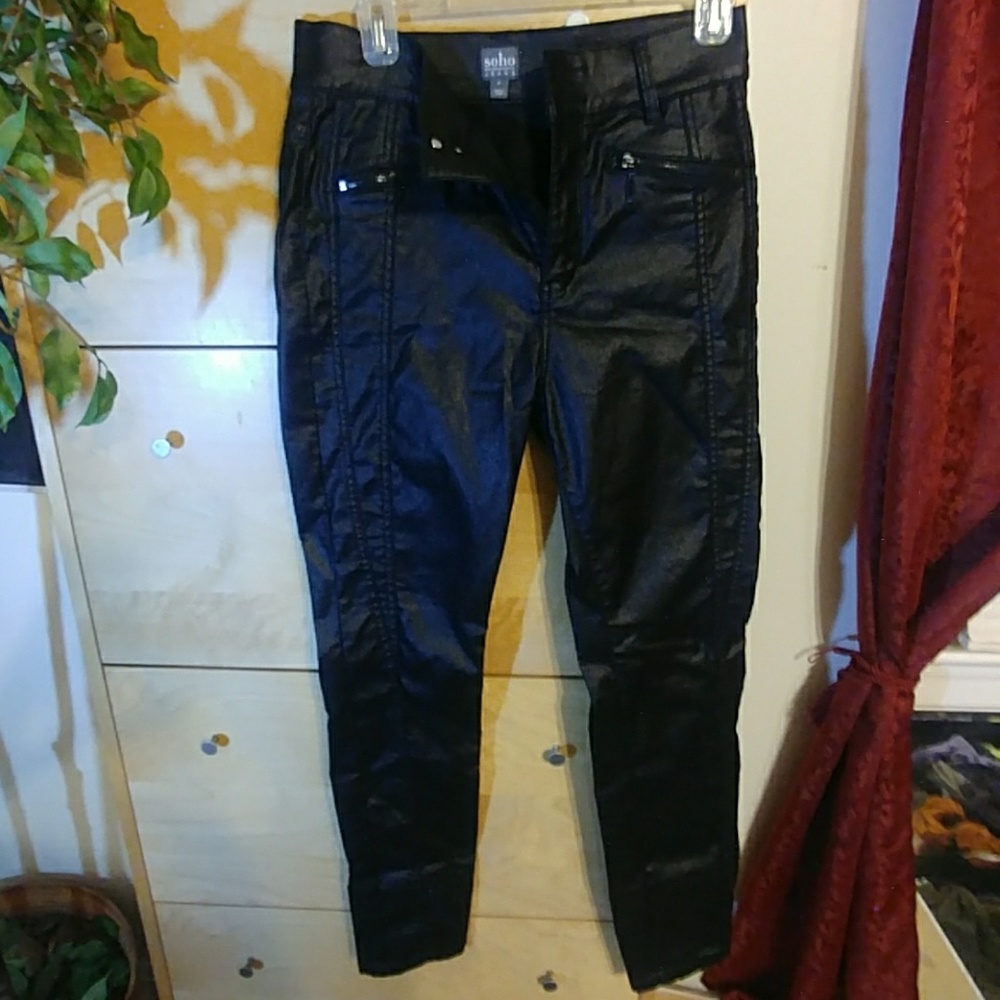 NY&C Soho Leather Jeans