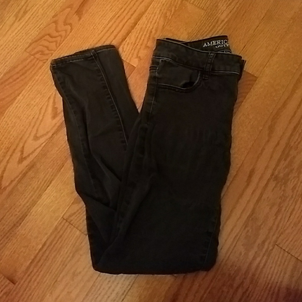American Eagle Outfitters Dark Grey Stretch Jeans