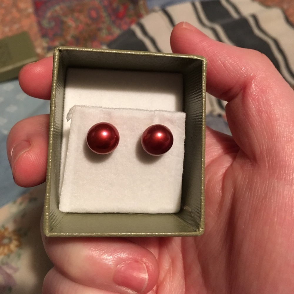 Honora pink pearl and sterling silver earrings