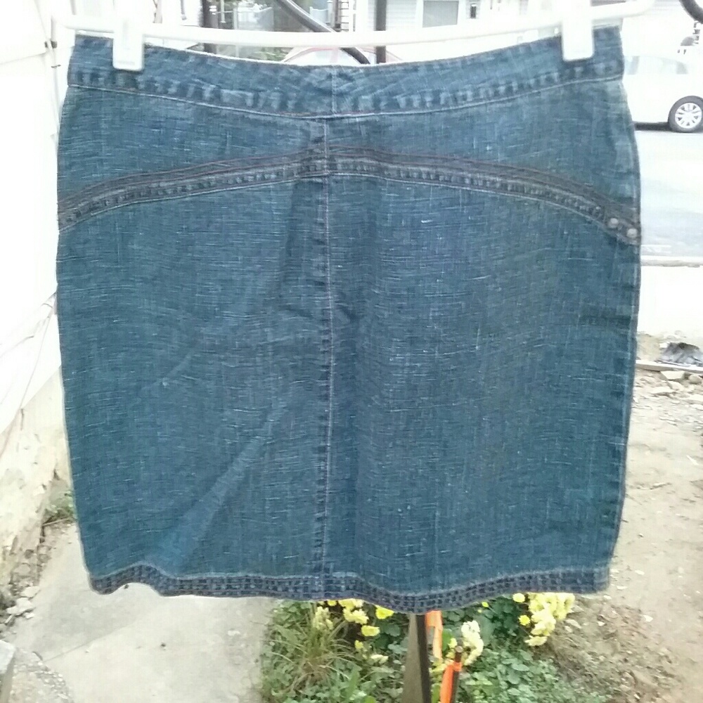 For Joseph linen denim blue mini skirt - Picture 2 of 3