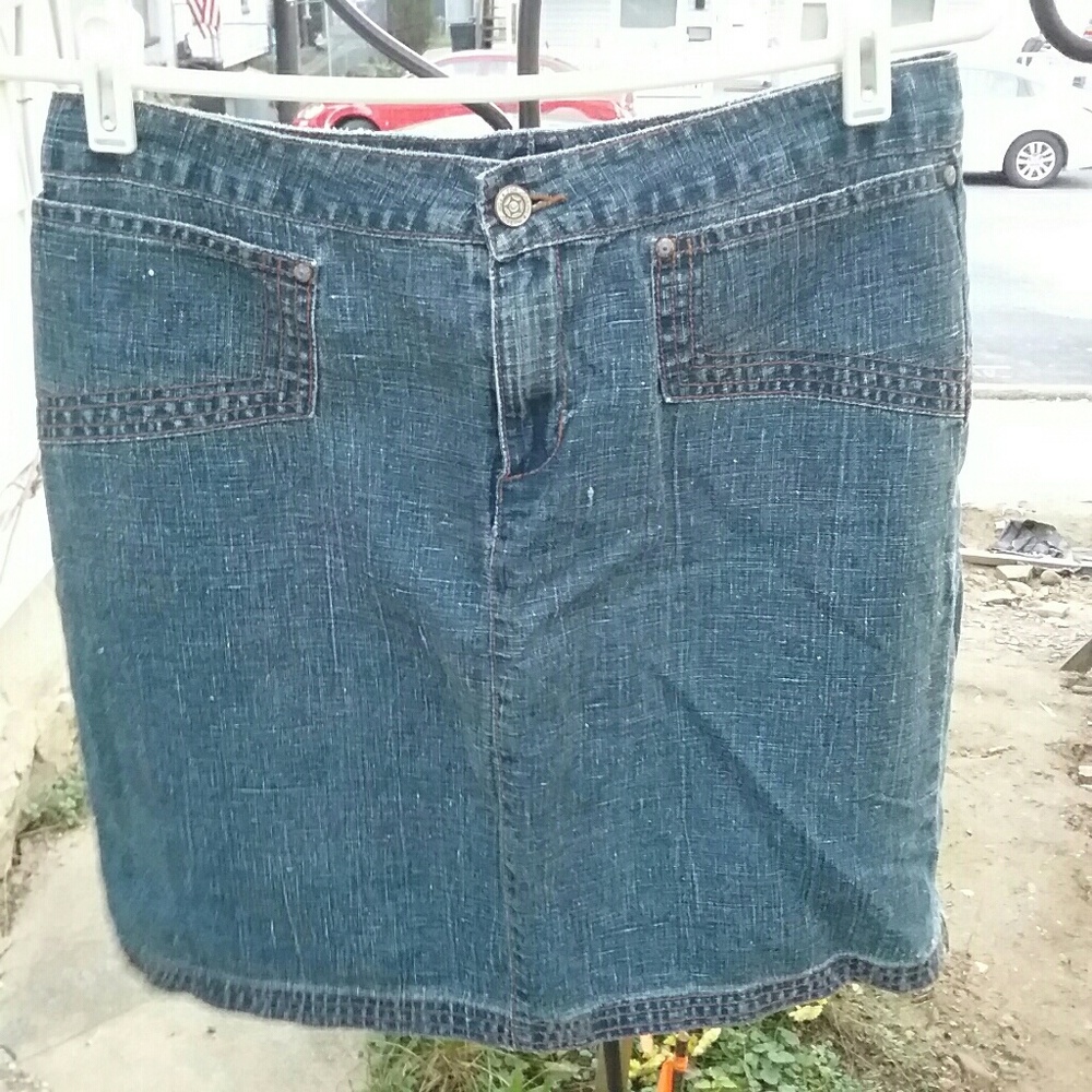 For Joseph linen denim blue mini skirt - Picture 3 of 3