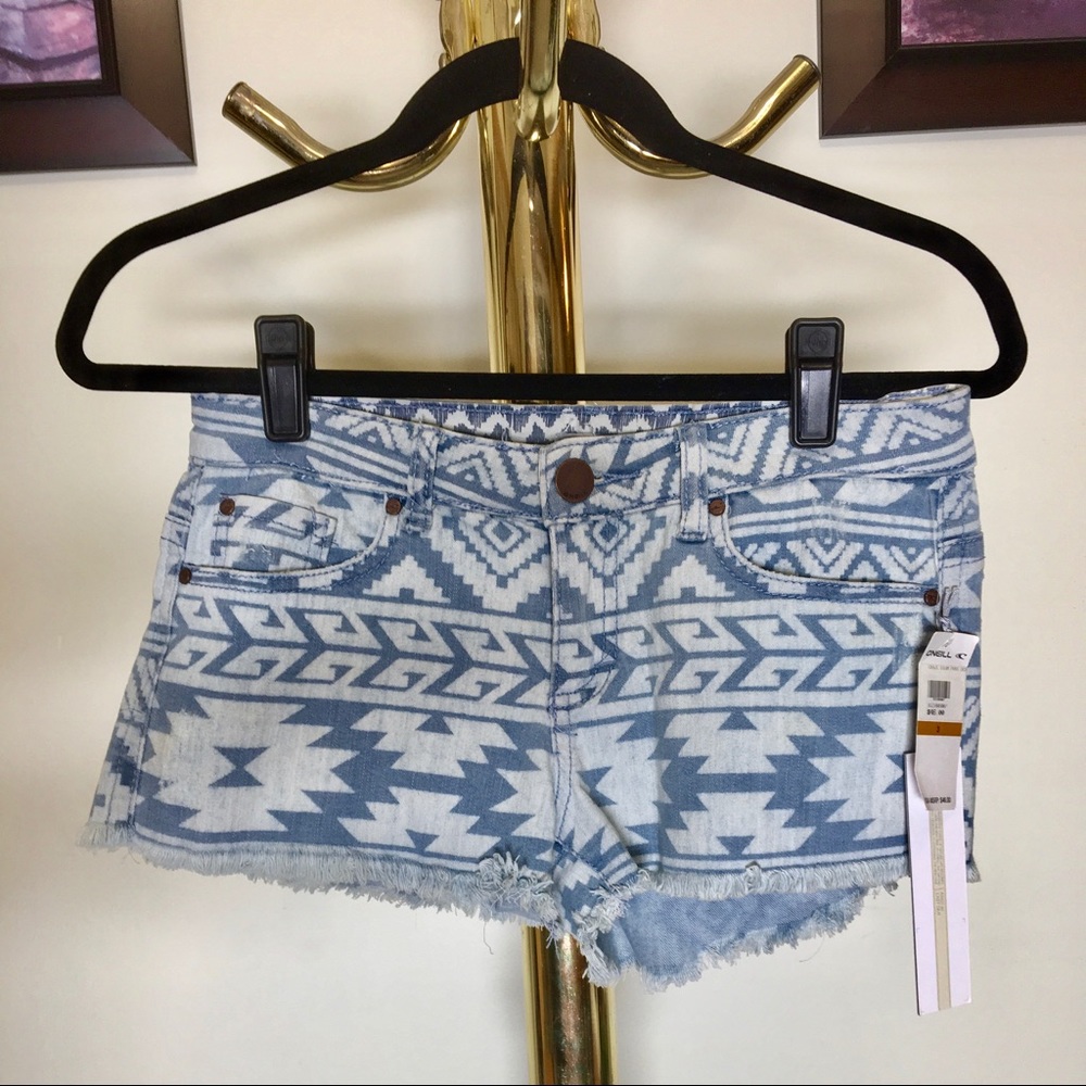 NWT Patterned O'Neill Jean Shorts