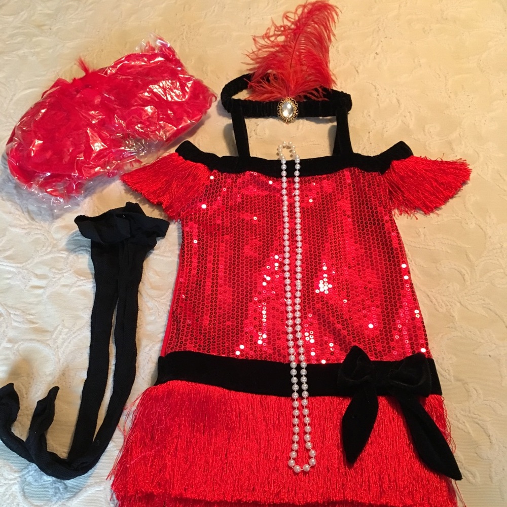 Flapper or Fortune Teller Costume, Girls M 7-8