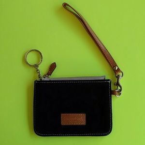 Dooney & Bourke Black Suede Wristlet