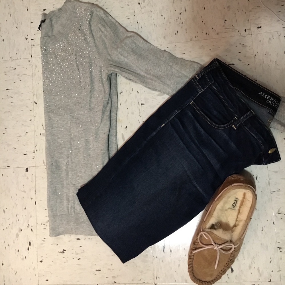 Sparkling as much as you do grey sweater