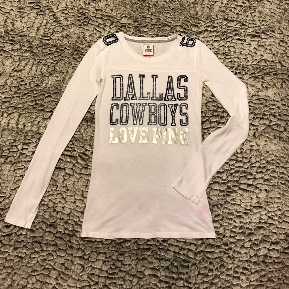 Pink Dallas Cowboys long sleeve shirt