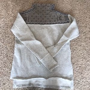 Free People Patterned Mockneck Sweater Size XS