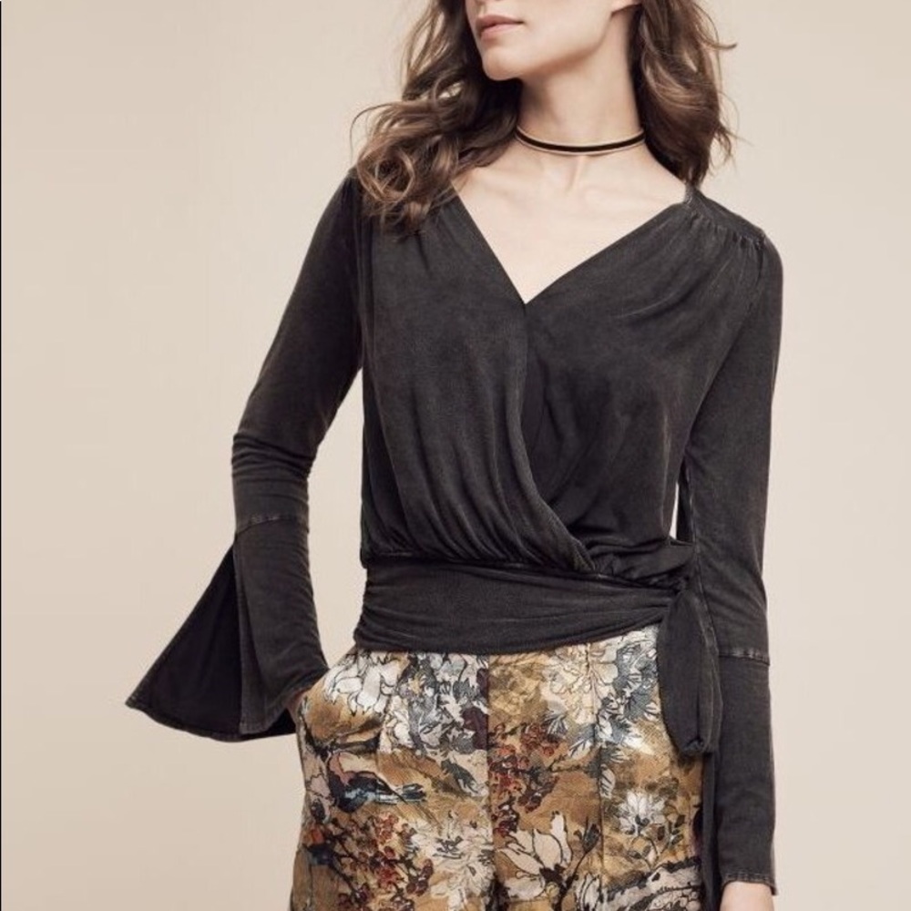 Anthropologie Deletta Sirpo Wrapped Pullover L