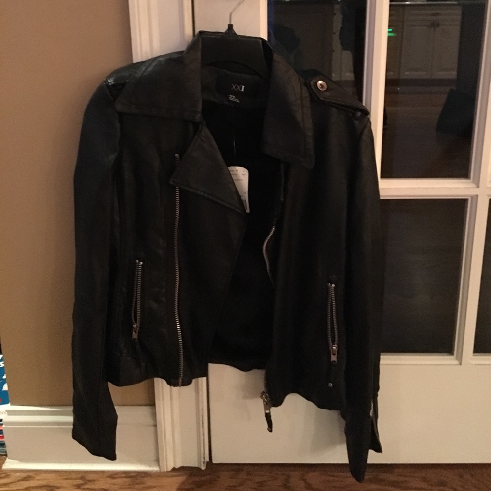 Faux leather jacket