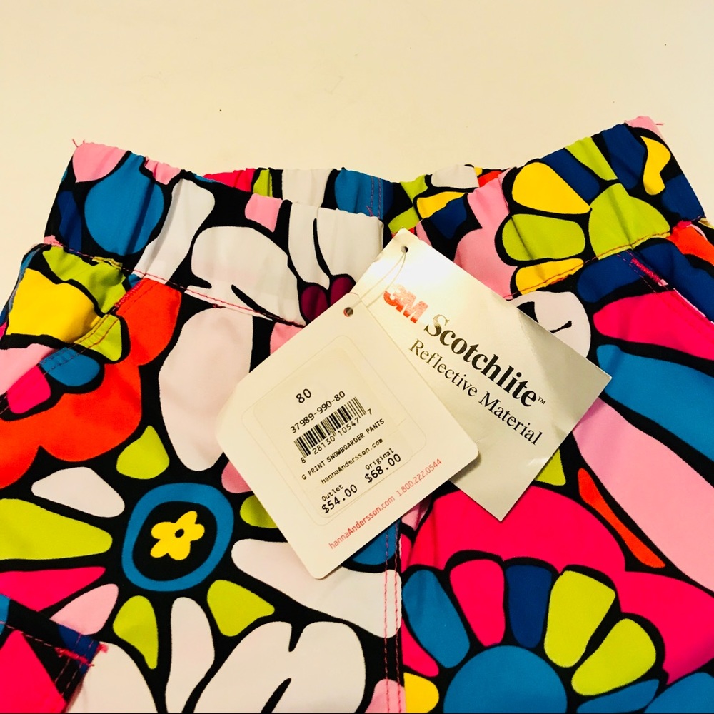 Hanna Andersson Floral Snow Pants - Picture 2 of 4