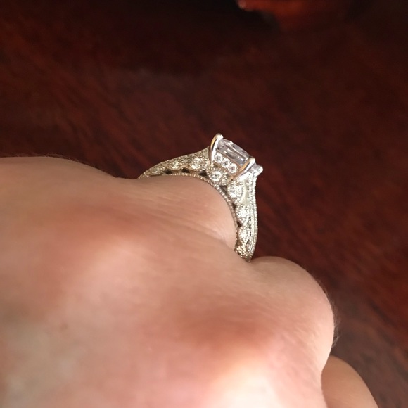 Swarovski Interchangeable Radiant Cut Wedding set - Picture 2 of 8