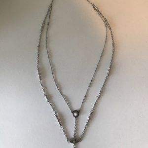 Kendra Scott Coby Necklace In rhodium silver