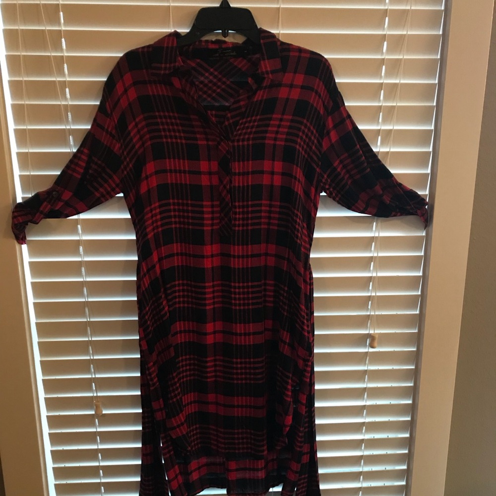 Plaid shirt/dress