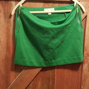 Michael Kors Kelly green mini skirt