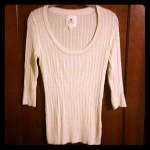 Cream knit sweater