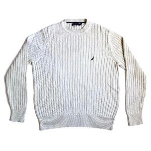 Gray Nautica Ribbed Knit Sweater