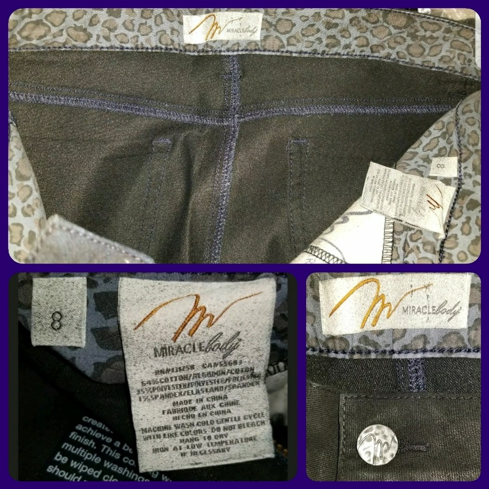 💣SOLD💥🌈 Miraclebody Coated Skinny Jeans - Picture 6 of 7