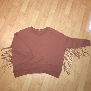 Amuse society fringe sweatshirt
