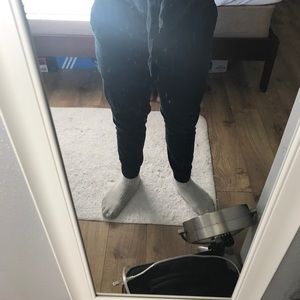 Skinny black joggers