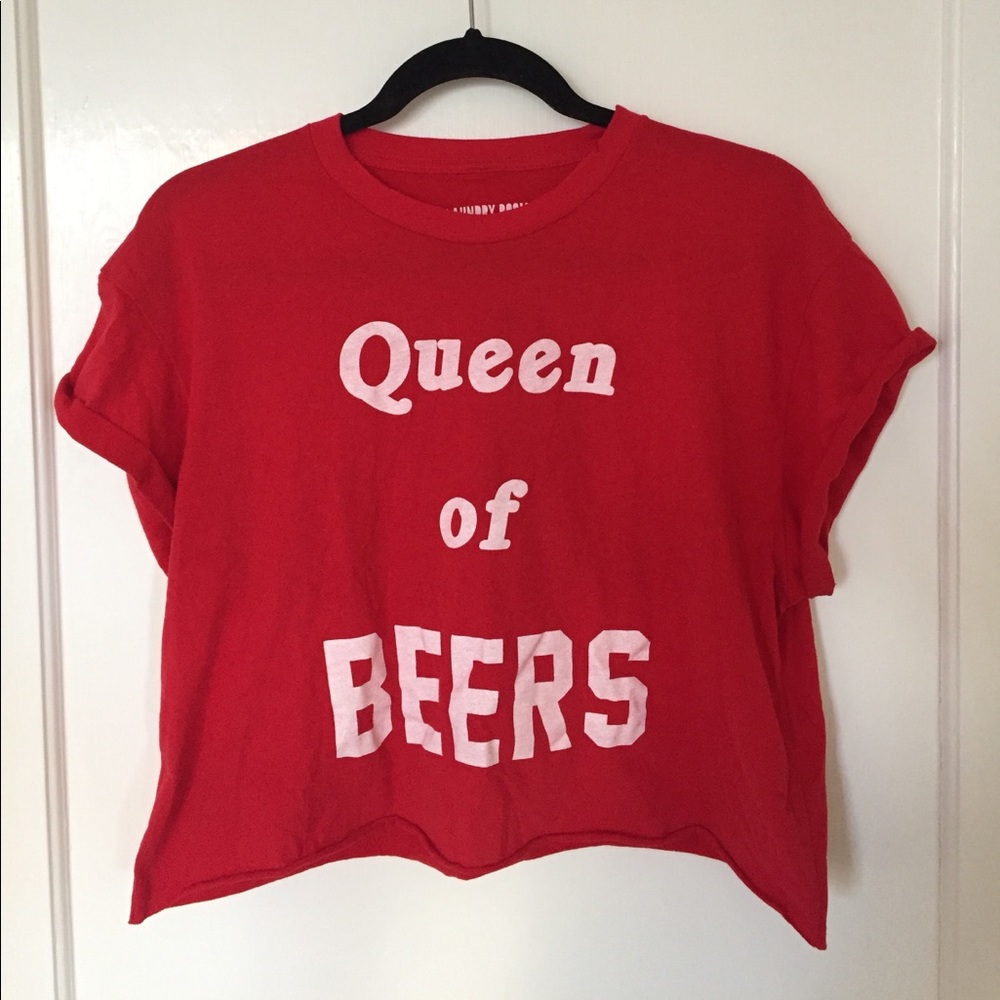 The Laundry Room Queen of Beers Crop Top - M/L