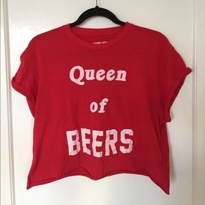 The Laundry Room Queen of Beers Crop Top - M/L
