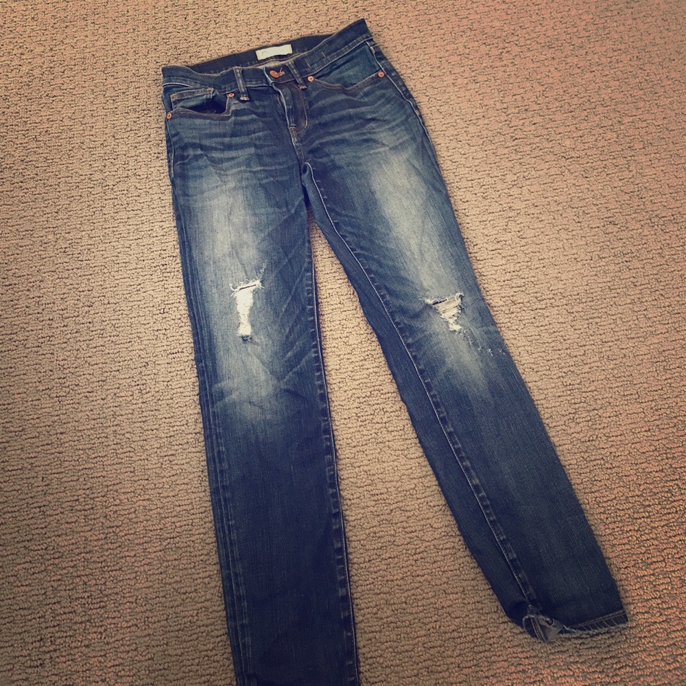 Madewell Skinny Skinny Distressed Jean, sz 27!